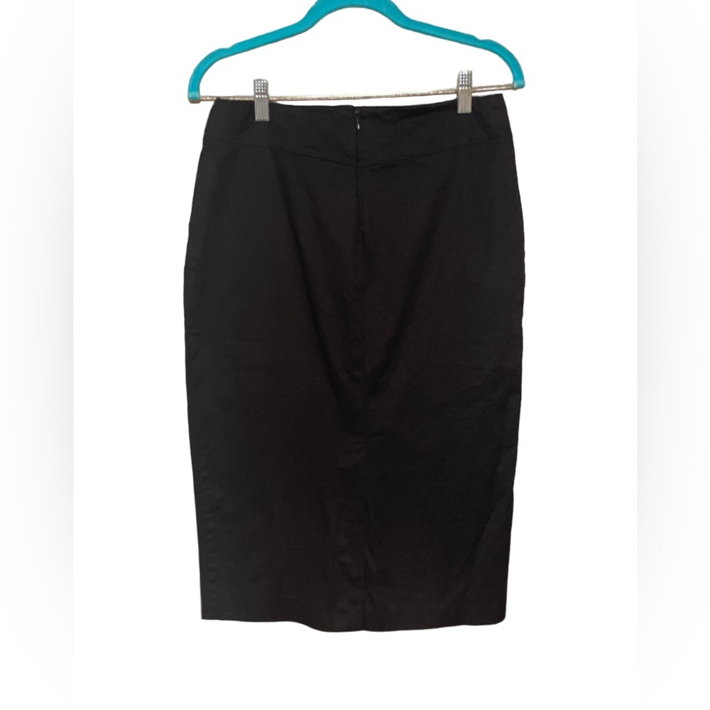 New York & Company 7th Avenue Suiting Collection Women Size 4 Black Pencil Skirt - Picture 4 of 5